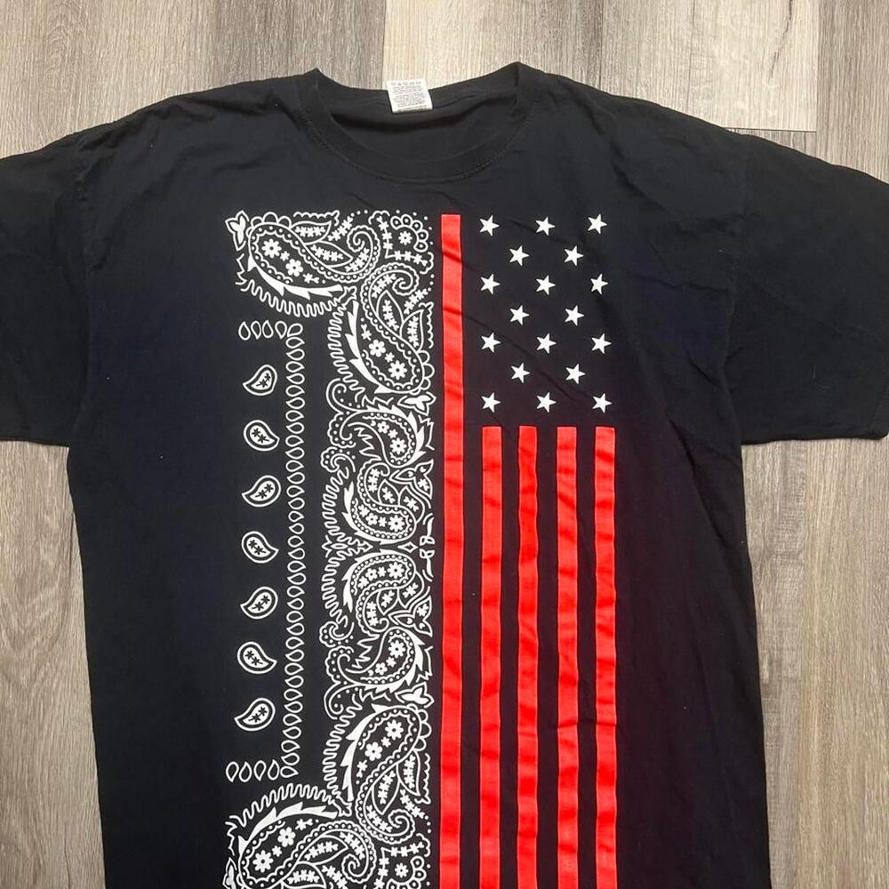 American Flag Bandana Tee